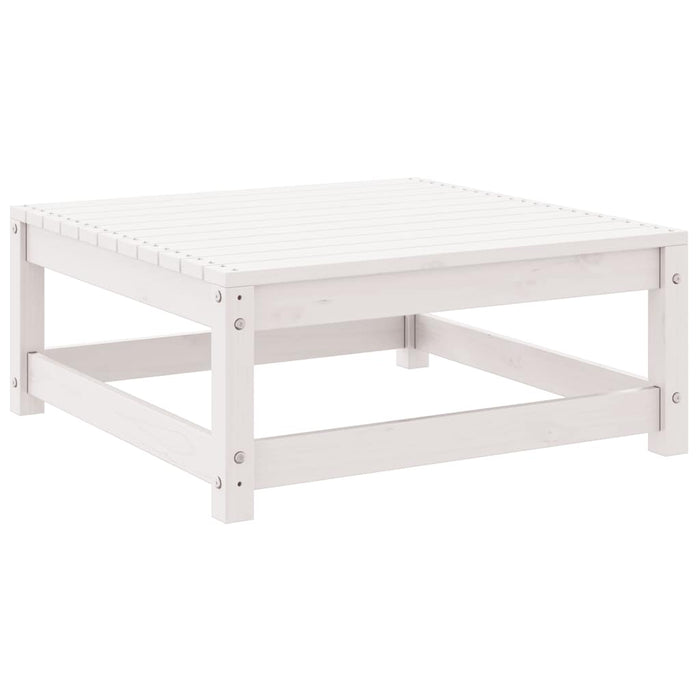 Set mobilier de grădină, 2 piese, alb, lemn masiv de pin - WALTI WALTI