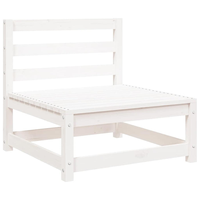 Set mobilier de grădină, 2 piese, alb, lemn masiv de pin - WALTI WALTI