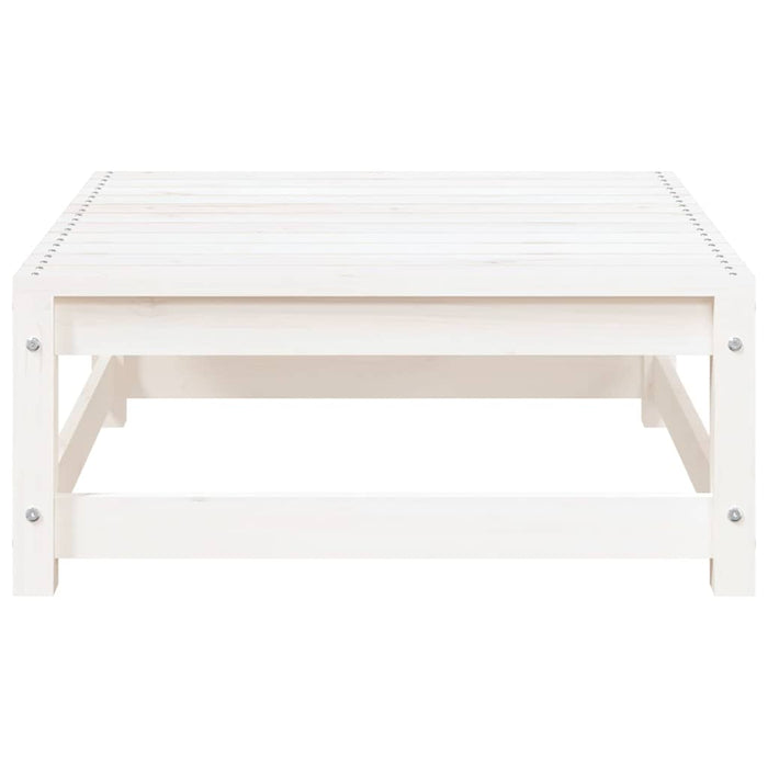 Set mobilier de grădină cu perne, 2 piese, alb, lemn masiv pin - WALTI WALTI
