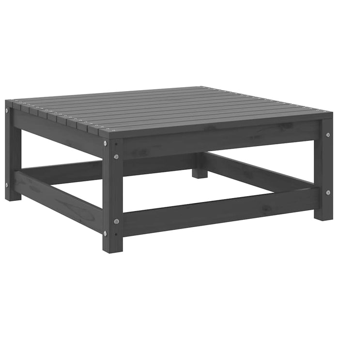 Set mobilier de grădină cu perne, 2 piese, gri, lemn masiv pin - WALTI WALTI