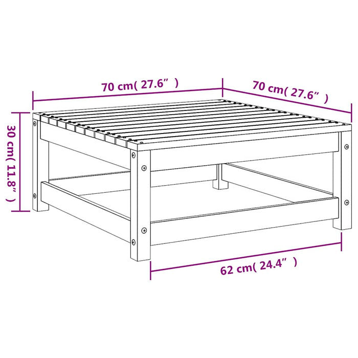 Set mobilier de grădină cu perne, 2 piese, gri, lemn masiv pin - WALTI WALTI