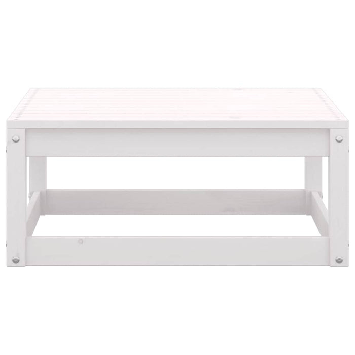 Set mobilier de grădină cu perne, 2 piese, alb, lemn masiv pin - WALTI WALTI