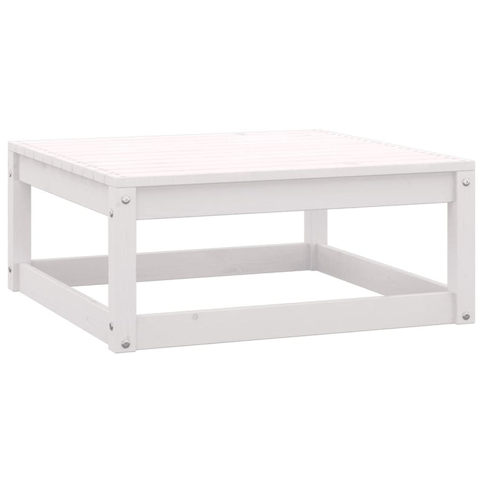 Set mobilier de grădină cu perne, 3 piese, alb, lemn masiv pin - WALTI WALTI