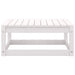 Set mobilier de grădină cu perne, 3 piese, alb, lemn masiv pin - WALTI WALTI