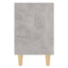 Noptieră cu picioare din lemn masiv, gri beton, 40x30x50 cm - WALTI WALTI