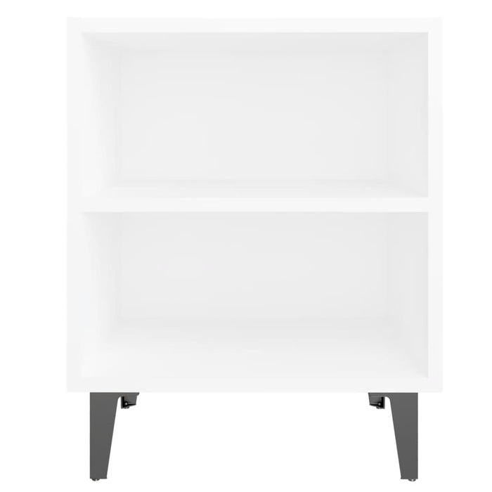 Noptieră cu picioare metalice, alb, 40x30x50 cm - WALTI WALTI