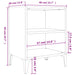 Noptiere cu picioare metalice, 2 buc, alb, 40x30x50 cm - WALTI WALTI