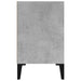 Noptieră cu picioare metalice, gri beton, 40x30x50 cm - WALTI WALTI