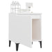 Noptiere cu picioare metalice, alb, 40x30x50 cm - WALTI WALTI