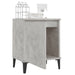 Noptieră cu picioare metalice, gri beton, 40x30x50 cm - WALTI WALTI