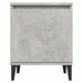 Noptieră cu picioare metalice, gri beton, 40x30x50 cm - WALTI WALTI