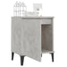 Noptiere cu picioare metalice, gri beton, 40x30x50 cm - WALTI WALTI