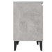 Noptiere cu picioare metalice, gri beton, 40x30x50 cm - WALTI WALTI