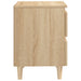 Noptiere picioare lemn masiv pin 2 buc stejar sonoma 40x35x50cm - WALTI WALTI