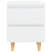 Noptiere & picioare lemn pin 2 buc. alb extralucios 40x35x50 cm - WALTI WALTI
