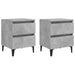 Noptiere, 2 buc., gri beton, 40x35x50 cm, PAL - WALTI WALTI