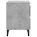 Noptiere, 2 buc., gri beton, 40x35x50 cm, PAL - WALTI WALTI