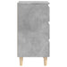 Noptiere cu picioare lemn masiv, 2 buc., gri beton, 40x35x69 cm - WALTI WALTI