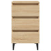 Noptieră & picioare metalice, stejar Sonoma, 40x35x69 cm - WALTI WALTI