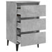 Noptieră cu picioare metalice, gri beton, 40x35x69 cm - WALTI WALTI