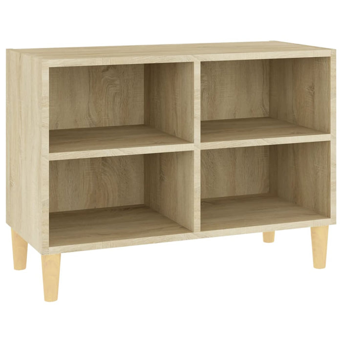 Comodă TV, picioare lemn masiv, stejar sonoma, 69,5x30x50 cm - WALTI WALTI