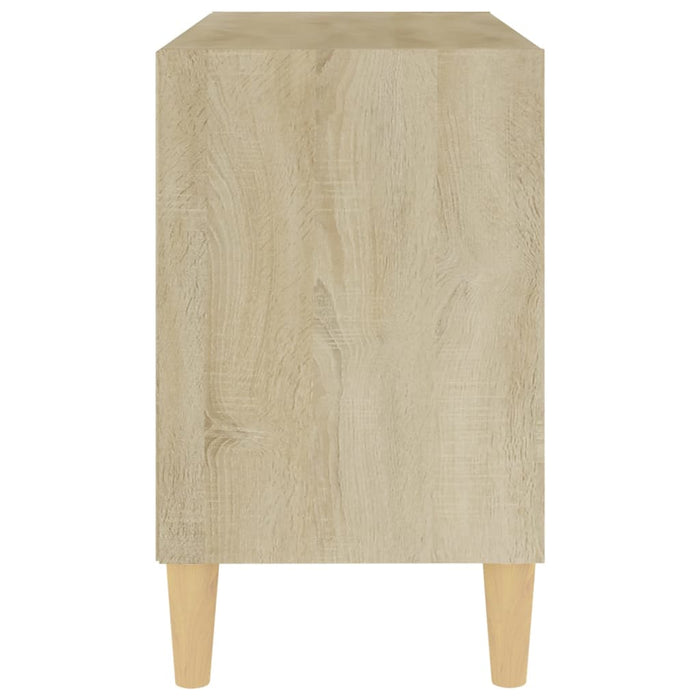 Comodă TV, picioare lemn masiv, stejar sonoma, 69,5x30x50 cm - WALTI WALTI