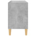 Comodă TV, picioare lemn masiv, gri beton, 69,5x30x50 cm - WALTI WALTI