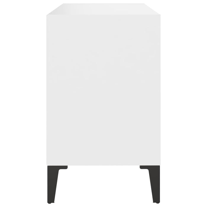 Comodă TV cu picioare metalice, alb, 69,5x30x50 cm - WALTI WALTI