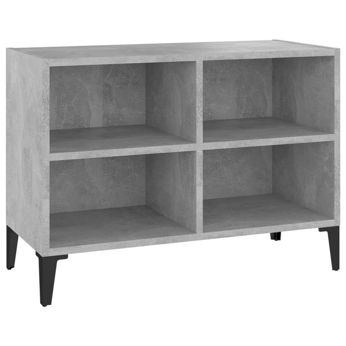Comodă TV cu picioare metalice, gri beton, 69,5x30x50 cm - WALTI WALTI