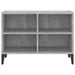 Comodă TV cu picioare metalice, gri beton, 69,5x30x50 cm - WALTI WALTI