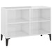 Comodă TV cu picioare metalice, alb extralucios, 69,5x30x50 cm - WALTI WALTI