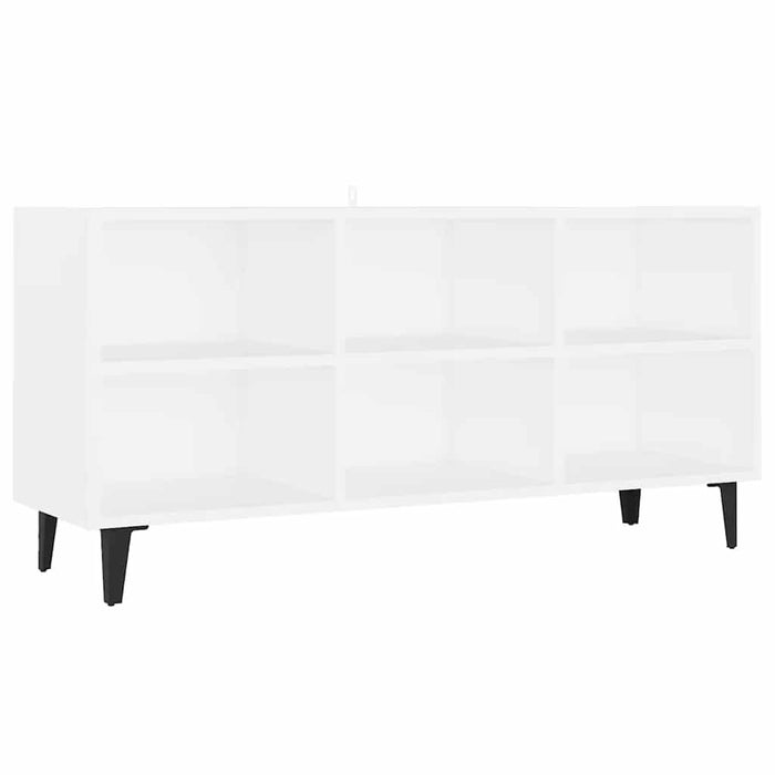 Comodă TV cu picioare metalice, alb, 103,5x30x50 cm - WALTI WALTI