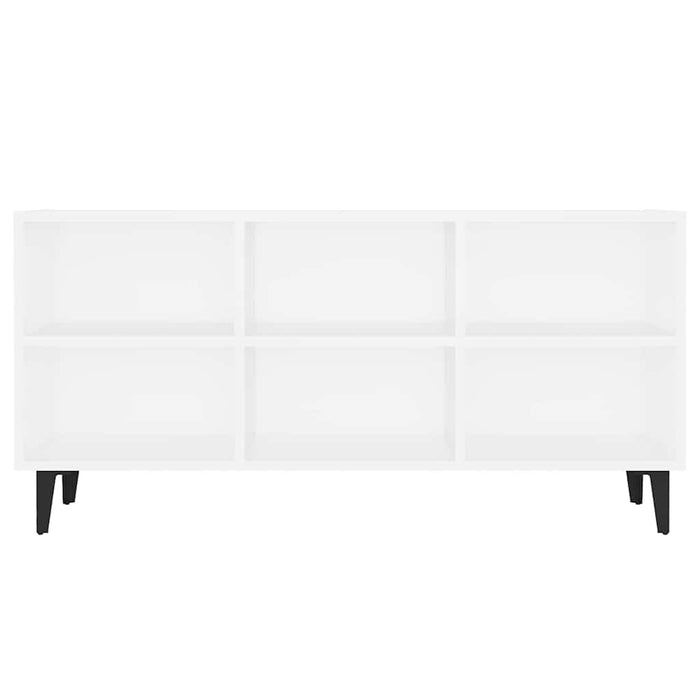 Comodă TV cu picioare metalice, alb, 103,5x30x50 cm - WALTI WALTI
