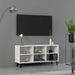 Comodă TV cu picioare metalice, alb, 103,5x30x50 cm - WALTI WALTI