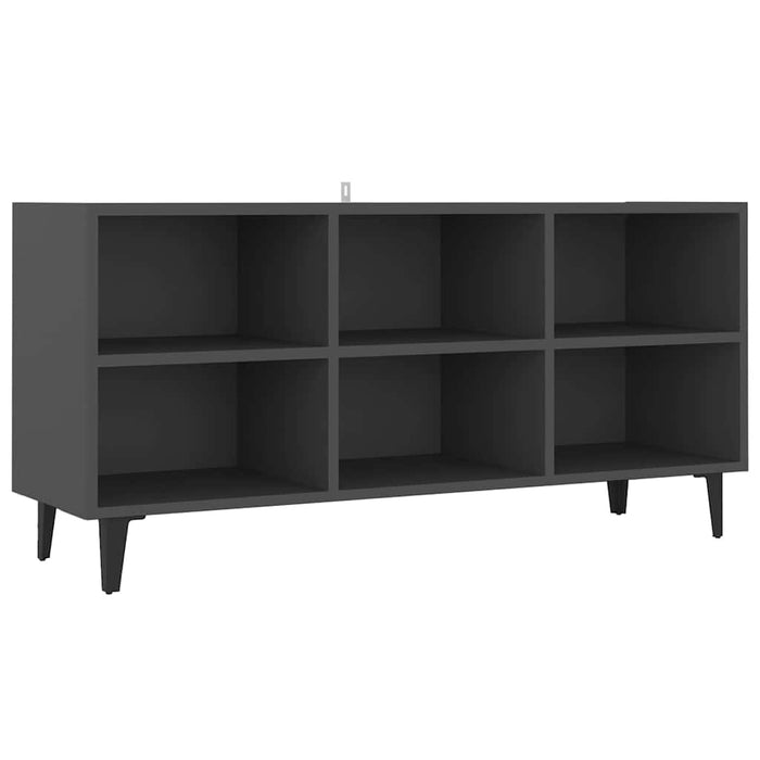Comodă TV cu picioare metalice, gri, 103,5x30x50 cm WALTI
