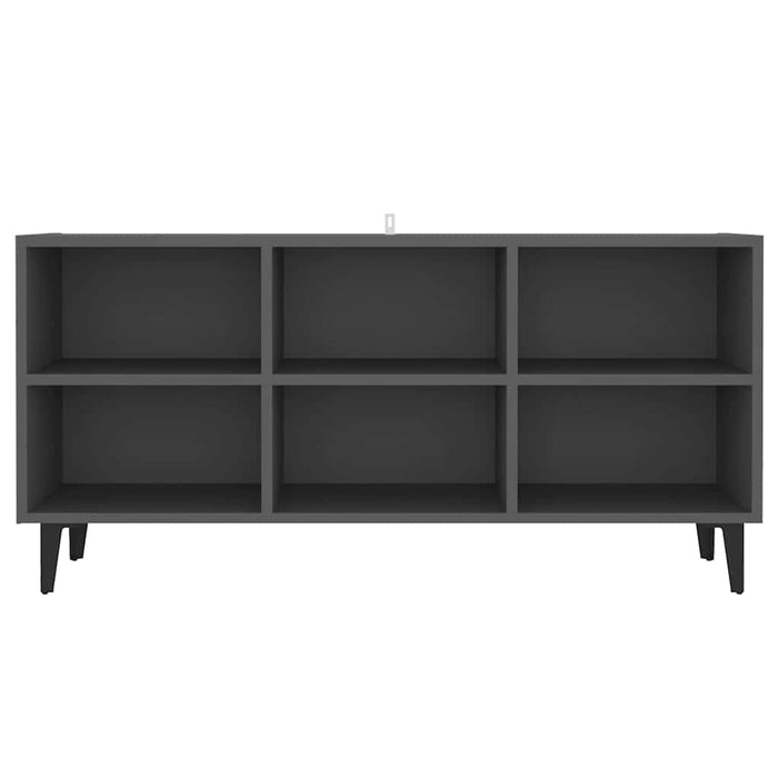 Comodă TV cu picioare metalice, gri, 103,5x30x50 cm WALTI