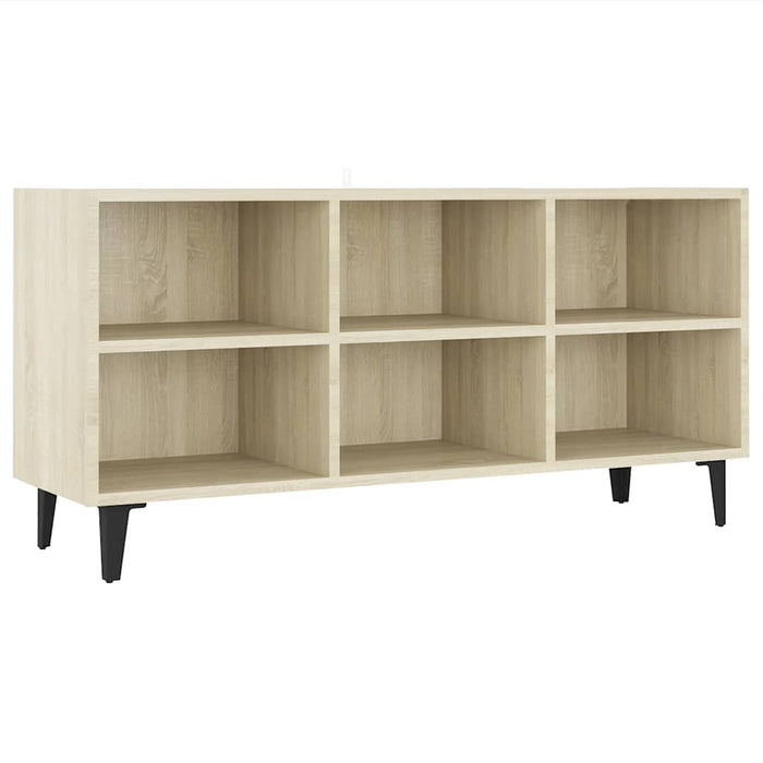 Comodă TV cu picioare metalice, stejar sonoma, 103,5x30x50 cm - WALTI WALTI