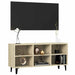 Comodă TV cu picioare metalice, stejar sonoma, 103,5x30x50 cm - WALTI WALTI