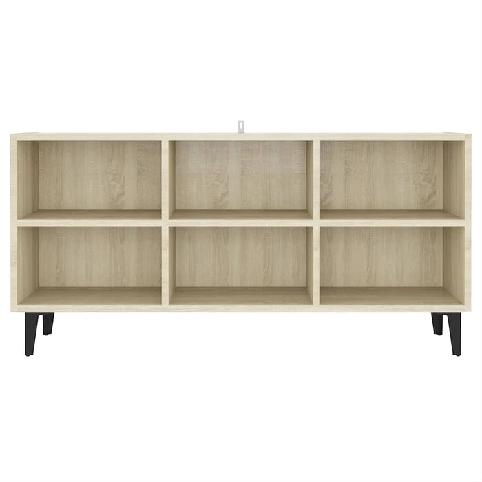Comodă TV cu picioare metalice, stejar sonoma, 103,5x30x50 cm - WALTI WALTI