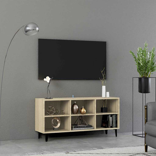 Comodă TV cu picioare metalice, stejar sonoma, 103,5x30x50 cm - WALTI WALTI