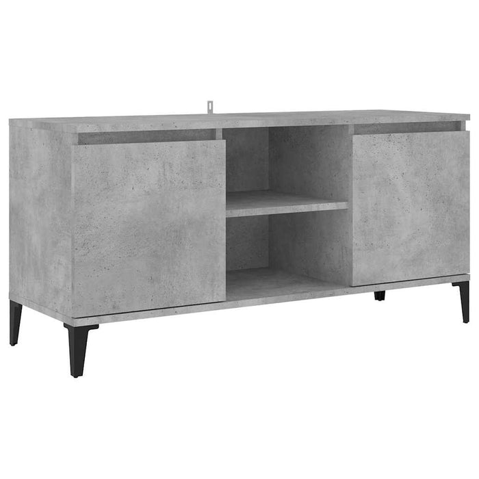 Comodă TV cu picioare metalice, gri, 103,5x35x50 cm WALTI
