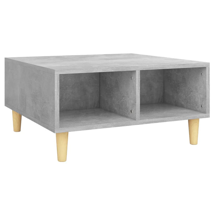 Masă de cafea, gri beton, 60x60x30 cm, lemn prelucrat - WALTI WALTI
