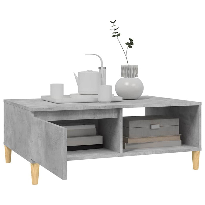 Masă de cafea, gri beton, 90x60x35 cm, lemn prelucrat WALTI