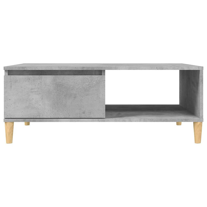 Masă de cafea, gri beton, 90x60x35 cm, lemn prelucrat WALTI