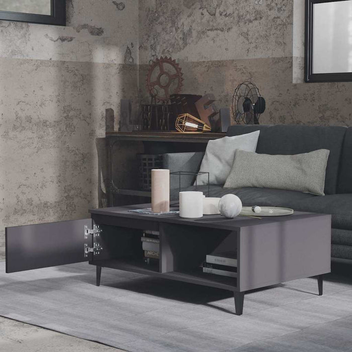 Masă de cafea Gri 90x60x35 cm lemn prelucrat WALTI