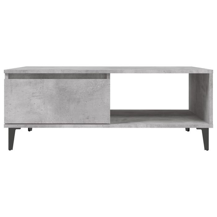 Masă de cafea, gri beton, 90x60x35 cm, lemn prelucrat - WALTI WALTI