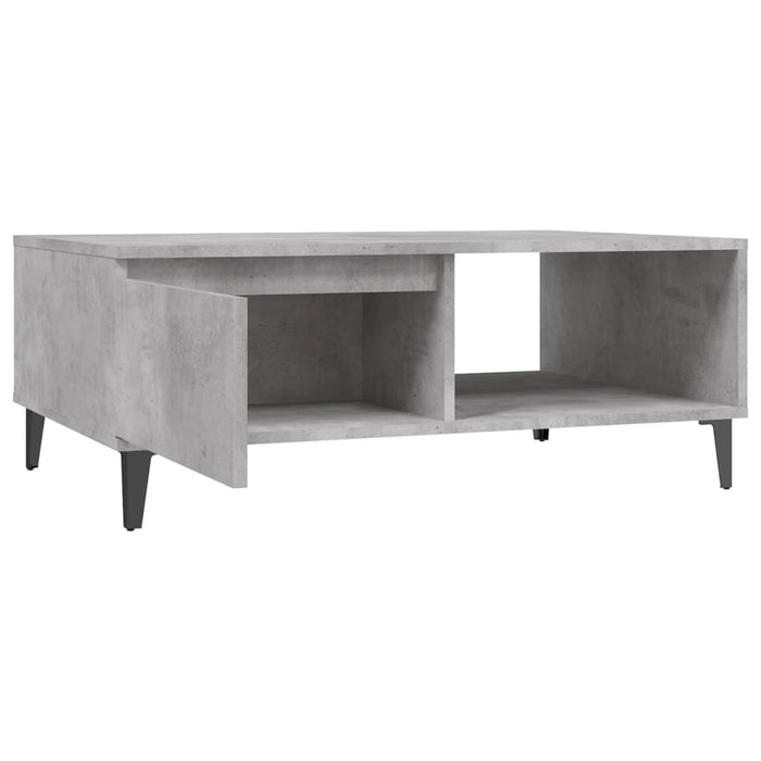 Masă de cafea, gri beton, 90x60x35 cm, lemn prelucrat - WALTI WALTI