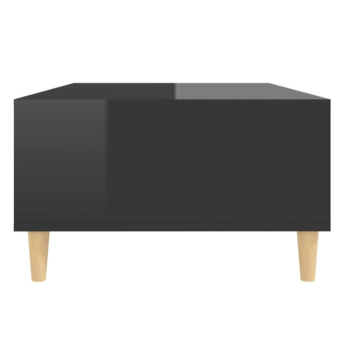 Măsuță de cafea negru extralucios 103,5x60x35 cm lemn prelucrat WALTI