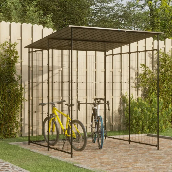 Magazie pentru bicicletă, negru, 190x190x222 cm, oțel - WALTI WALTI