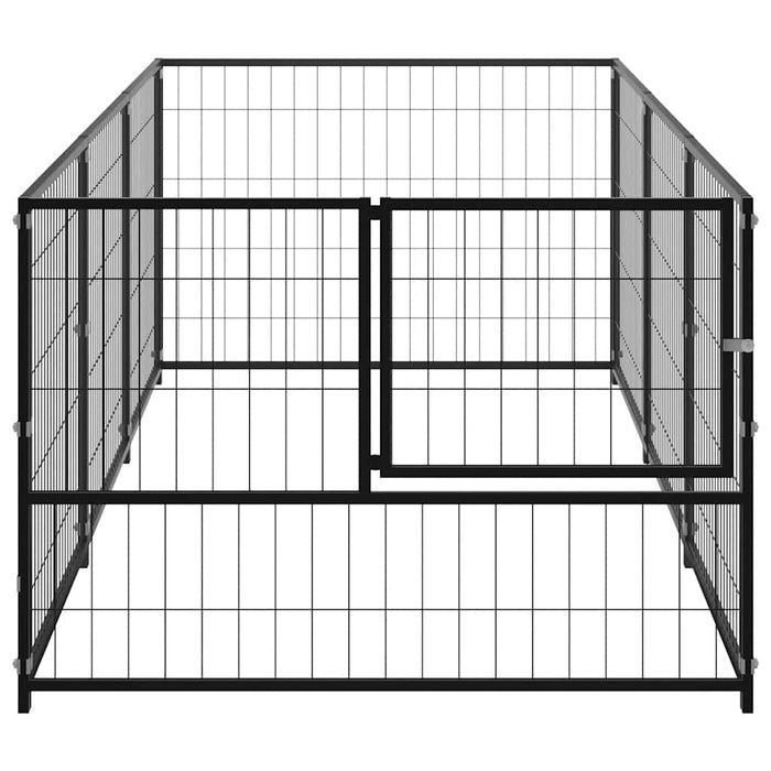 Padoc pentru câini, negru, 300x100x70 cm, oțel WALTI